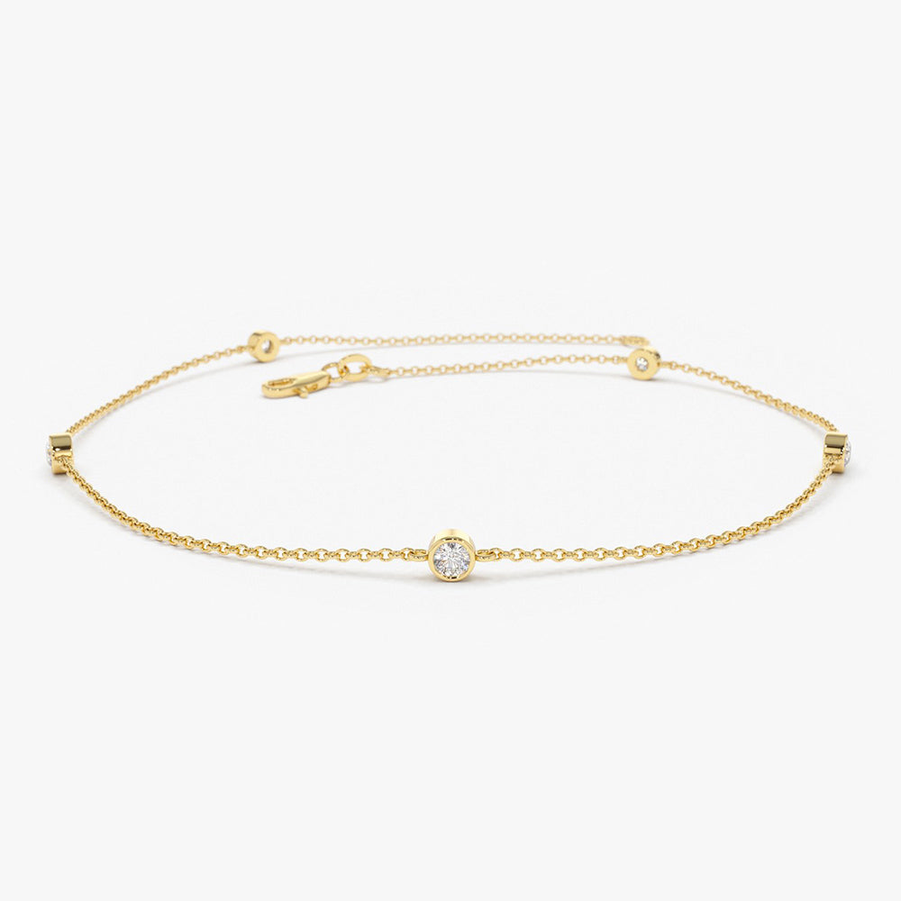 14k Diamond by The Yard Solitaire Bracelet