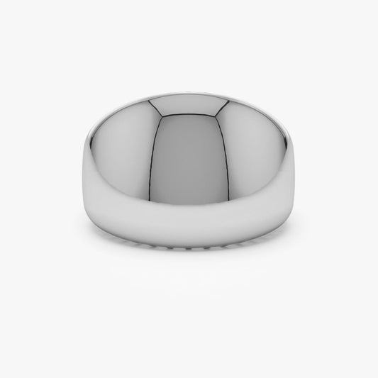 14K Gold Dome Statement Ring | Chunky Graduating Band | Bold Stacking Jewelry for Women