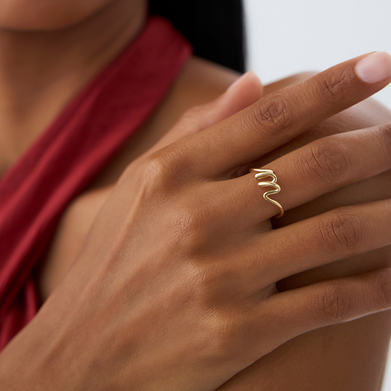 14K Wire Letter Ring | Custom Initial Jewelry | Minimalist Stackable Ring | Personalized Gift