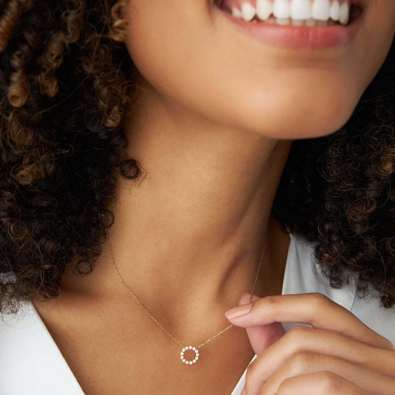 14K Gold Circle of Life Necklace | 0.25 CTW Diamond Symbol Pendant | Meaningful Jewelry Gift for Women | VLOVE