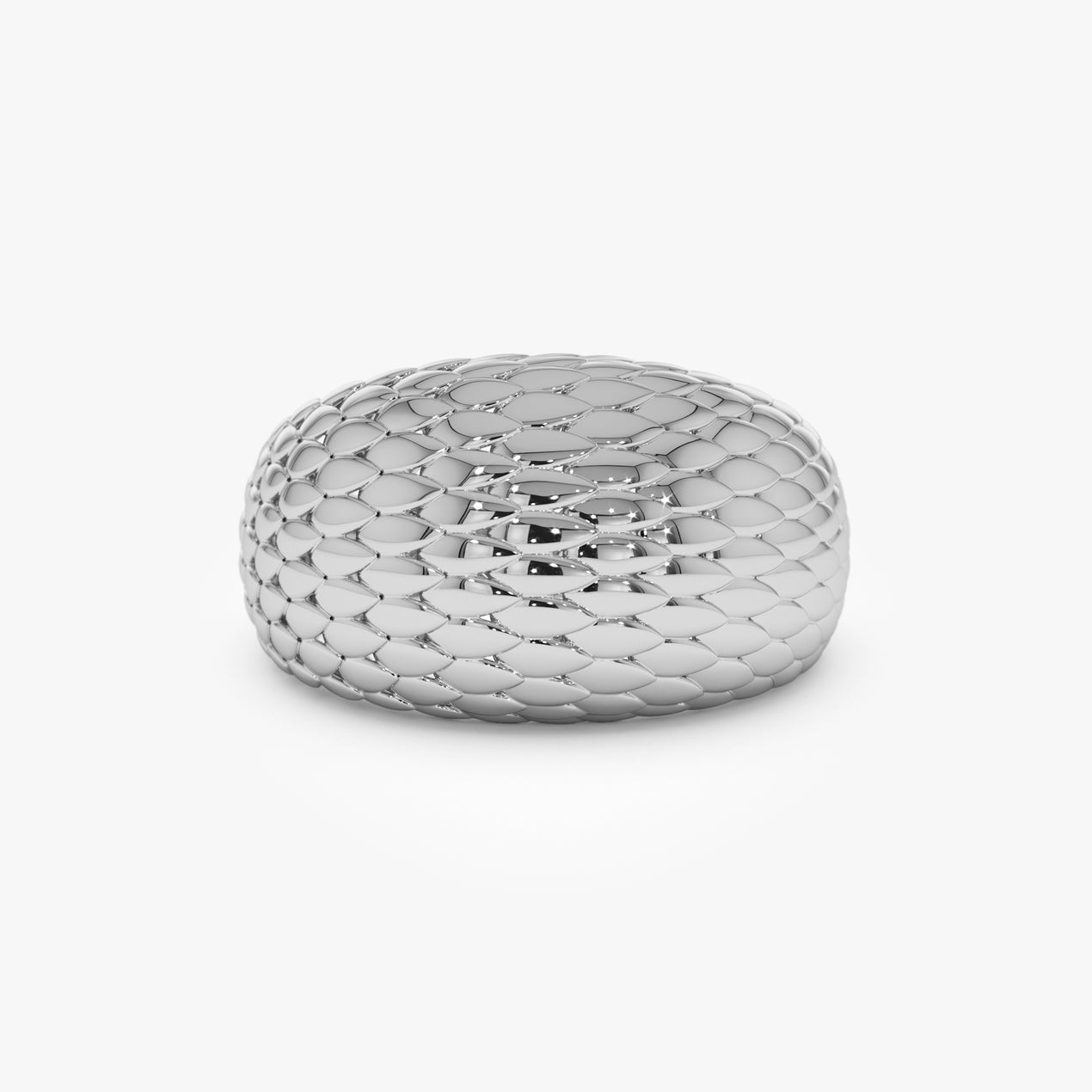 14K Solid Gold Snake Skin Ring | Chunky Textured Band | Unisex Statement Jewelry | VLOVE