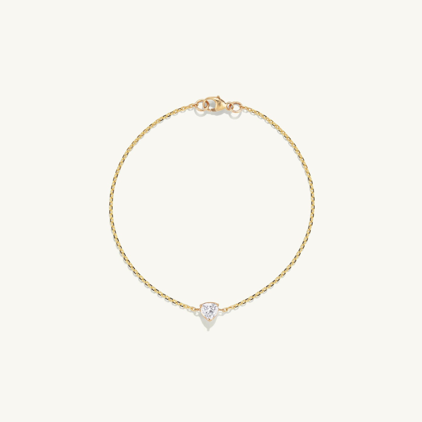 14K Gold Delicate Chain Bracelet with Diamond Accent | Minimalist Dainty Jewelry for Women | Everyday Fine Bracelet | VLOVE