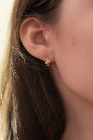 14K Gold Star Diamond Stud Earrings | Minimalist Starburst Design | Women's Fine Jewelry | VLOVE