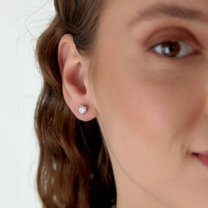 14k Martini Setting Round Lab Grown Diamond Studs