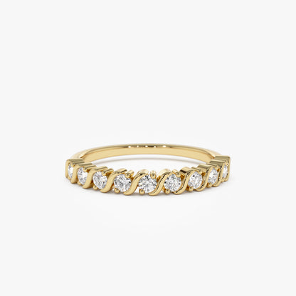 14K Gold Womens Diamond Wedding Ring