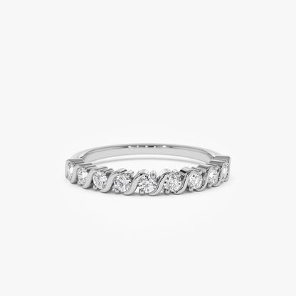 14K Gold Womens Diamond Wedding Ring