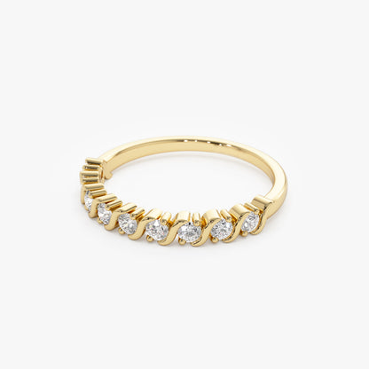 14K Gold Womens Diamond Wedding Ring