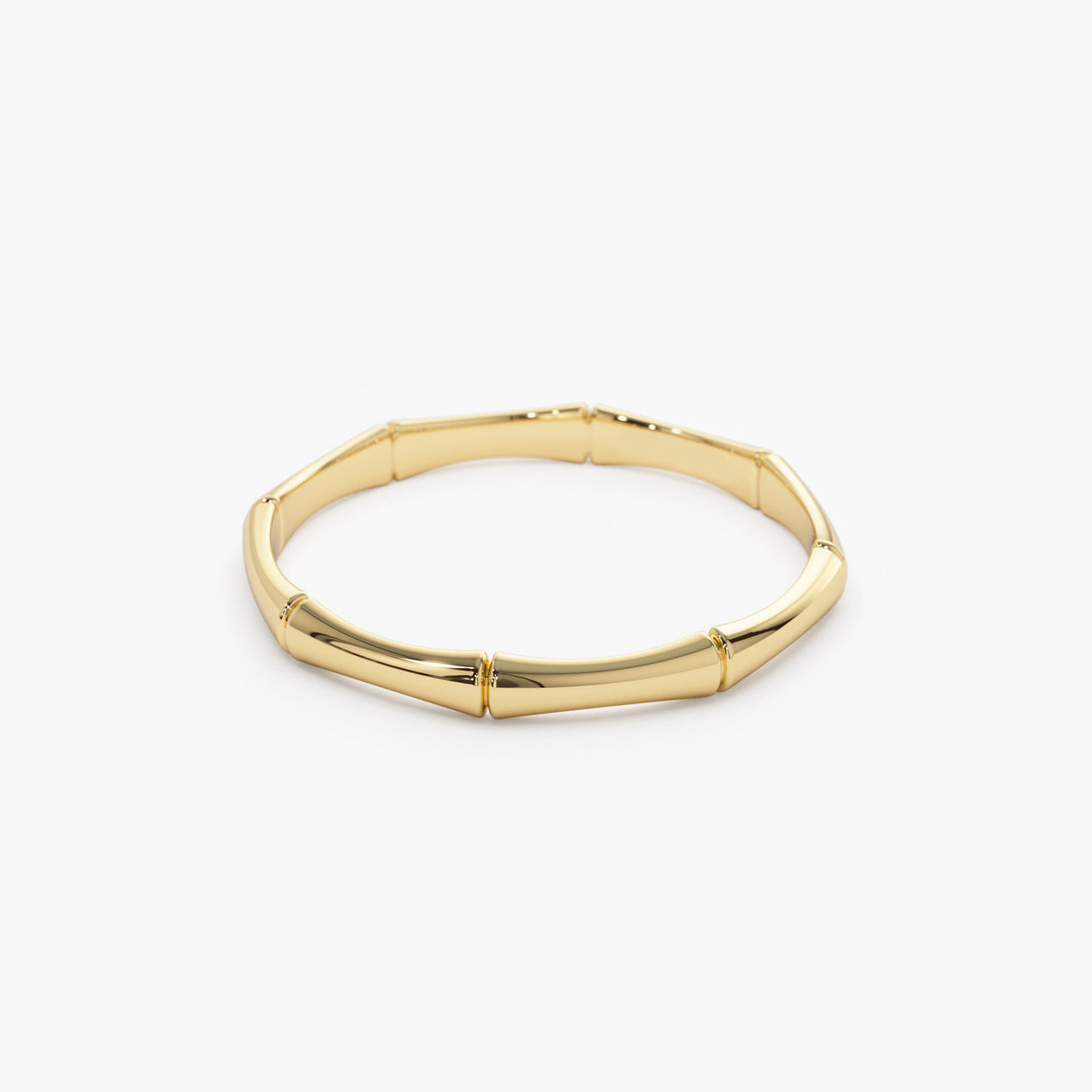 14K Gold Bamboo Ring | Dainty Minimalist Band | Nature Inspired Jewelry for Women