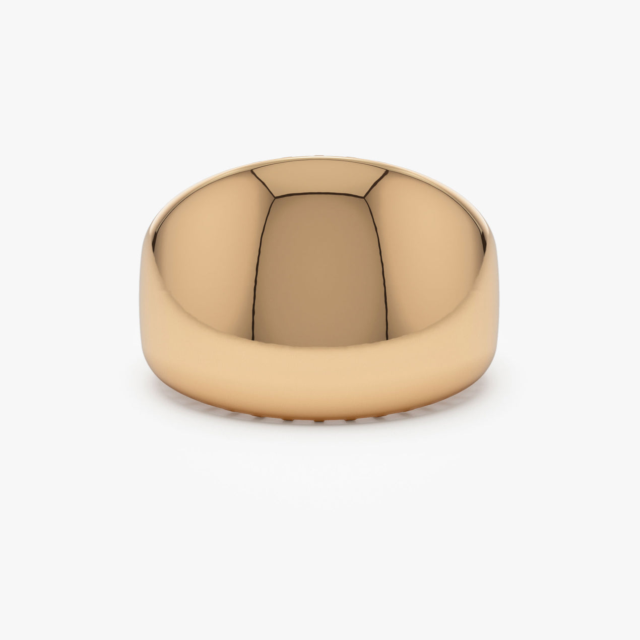 14K Gold Dome Statement Ring | Chunky Graduating Band | Bold Stacking Jewelry for Women
