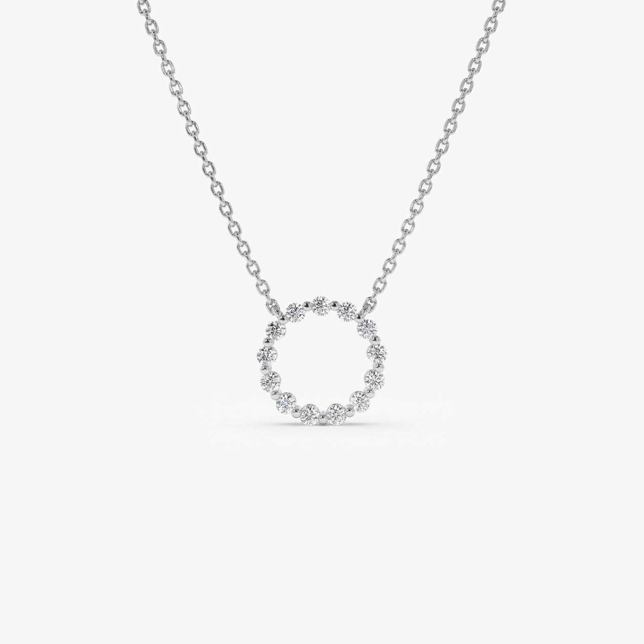 14K Gold Circle of Life Necklace | 0.25 CTW Diamond Symbol Pendant | Meaningful Jewelry Gift for Women | VLOVE