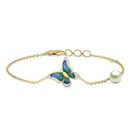 Soaring Blue Delicate Butterfly Bracelet