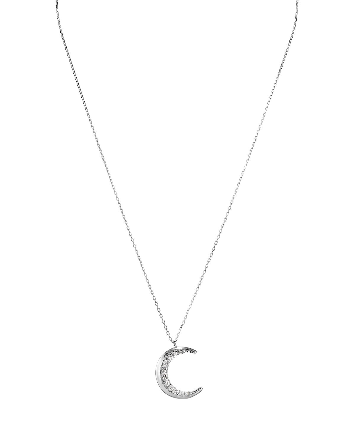 MOON PAVE NECKLACE