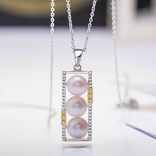 Three pearls orderly arranged
