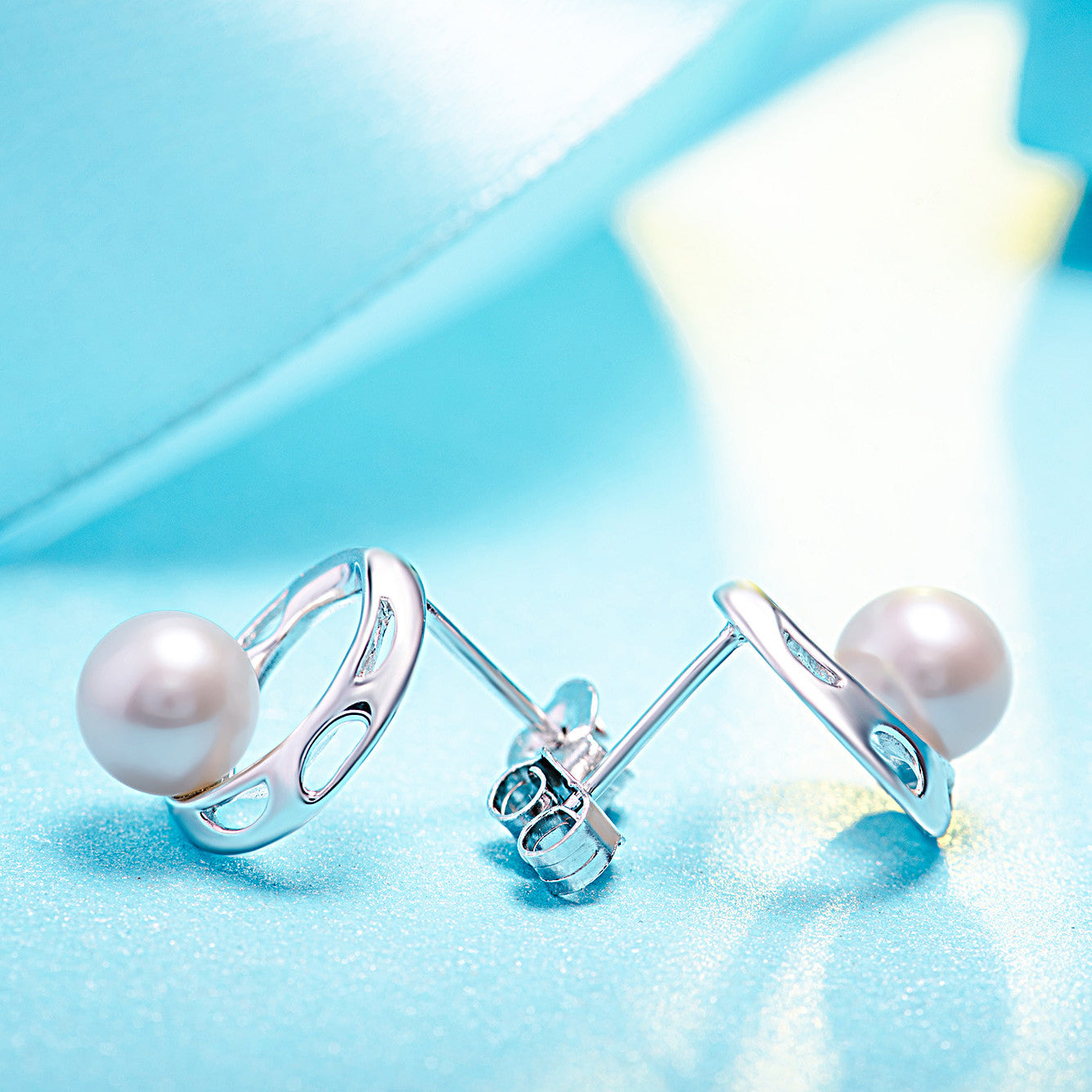 Käfig-Perlen-Ohrring für Damen