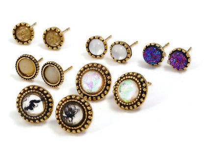 "Opal Alloy Earrings for Women  "