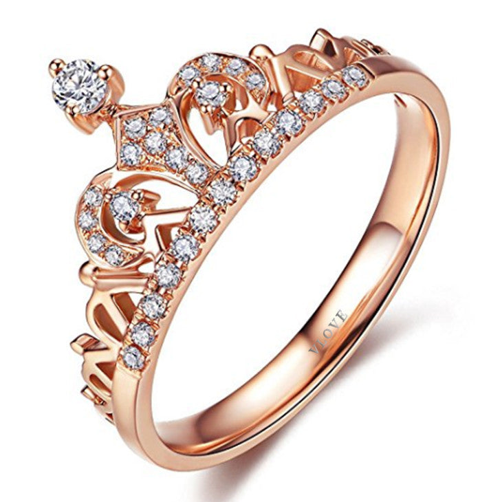 18K 金钻石订婚戒指公主方形切割
