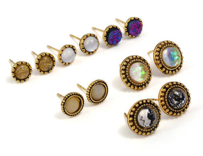 "Opal Alloy Earrings for Women  "