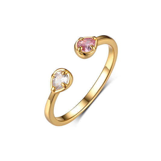 18K Solid Gold Trend Ring