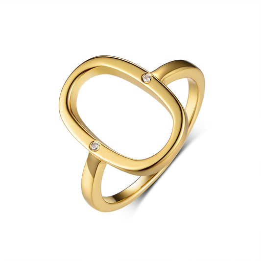 18K Solid Gold  Trend Ring
