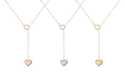 Two Heart Gold Necklace